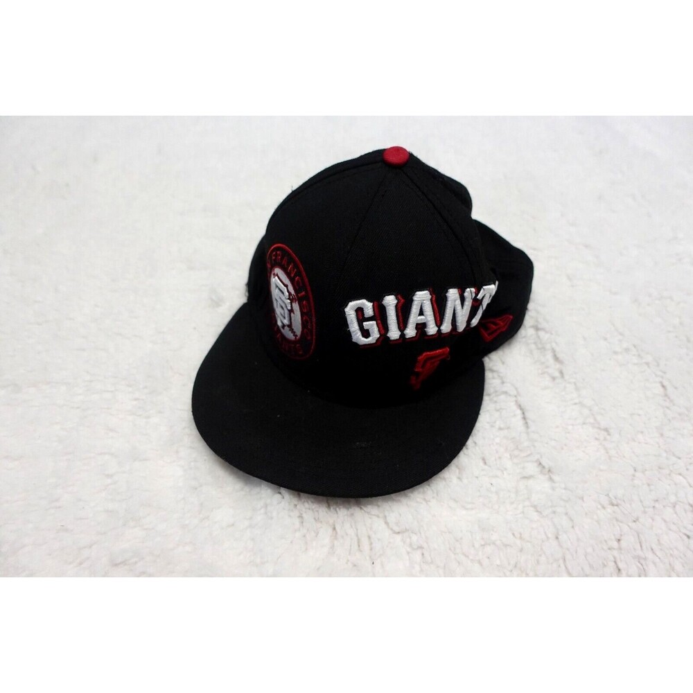 San Francisco Giants Hat Cap Fitted Black New Era 59Fifty‎ Size 7 3/8 MLB